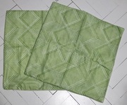 Poszewki na poduszki ozdobne zielone wzory komplet 2 - 45x45 nowe