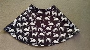 Rozkloszowana spódnica w koty  rozm.S