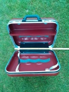 VINTAGE Walizka Asoma na dwie kule do kręgli, buty