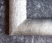 Zwęglona rama do obrazu lustra na zamówienie ... Chrom  75 x 50 cm 