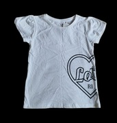 Biały t-shirt 3-4 lata