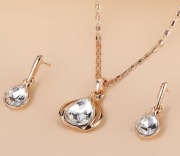 Zestaw biżuterii w kolorze różowego złota Stal nierdzewna Nowe