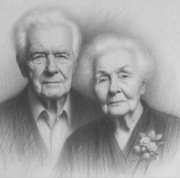 Rysunek portret ze zdjęcia na zamówienie kredki pastele ołówek prezent