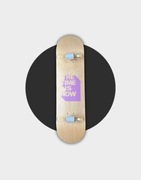 Lampa deskorolka THE TIME IS NOW lila