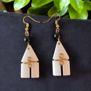 Kolczyki - Ekologiczne, ręcznie robione przez Masajów z Kenii (Afryka)