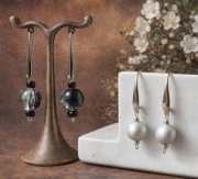 Kolczyki handmade z koralikami 