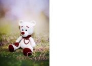 Miś Tuliś zabawka amigurumi rękodzieło