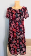 Bodyflirt Czarna sukienka w kwiaty rozm.36/38