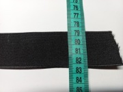 Guma czarna tkana 40mm płaska taśma gumowa