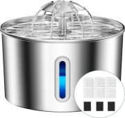 Fontanna dla kota do picia 2,2l ze stali nierdzewnej miska