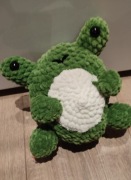 Maskotka żabka własnej roboty 