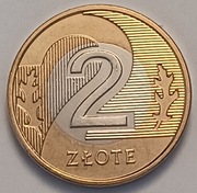2 zł złote 2021 r.  mennicze