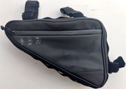 Torba rowerowa trójkątna czarna wodoodporna odblaskowa