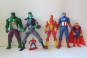 Zestaw 6 szt Hulk, Green Goblin Spiderman Superman itd