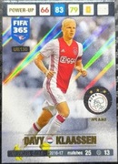 PANINI UPDATE 2017 FIFA 365 WINTER STAR AFC AJAX KLAASSEN UE130