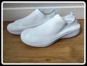 Białe buty damskie półbuty sportowe 42
