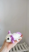 Aksolotl na szydełku, axolotl handmade, dekoracja 