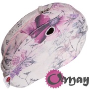 Szary organizer do Obag MOON LIGHT welur kwiaty różowe ML wkład OMAY