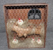 Dekoracja ścienna drewniany kurnik