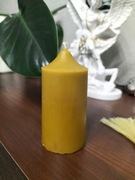 Świeca  z wosku pszczelego -  NATURALNY  zapach (1szt)