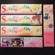 Sailor Moon - zestaw oryginalnych  naklejek z lat 90