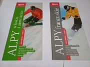 Alpy włoskie i francuskie, Alpy austriackie. Mapa zimowa.