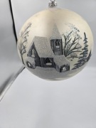 Bombka ręcznie malowana krajobraz 20 cm