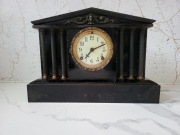 Ansonia New York USA Unikat Duży Marmurowy Kamienny Zegar Kominkowy 