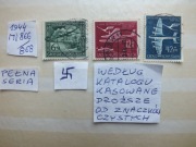 3szt. znaczki seria Mi 866 Niemcy 1944r. SAMOLOT Swastyka LUFTPOST Rzesza