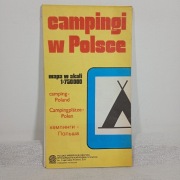Campingi w Polsce. Mapa