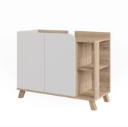 Szafka pod umywalkę Karen, sonoma/biała, 80 x 65 cm, Vicco