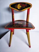 Chochłoma Khokhloma Rosyjska Piękne Krzesło