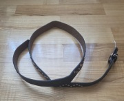 Pasek damski czarny z ćwiekami długi rockowy punk regulowany