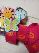 Miarki dekoracyjne dla dzieci 4 sztuki 140 cm kolorowe na filcu 