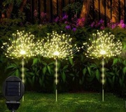 Lampa solarna 240LED balkonowa ogrodowa dmuchawce ledowe oświetlenie ciepłe