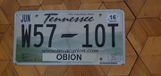 Tennessee tablica rejestracyjna usa oryginal