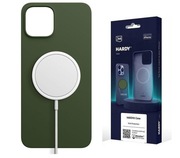 ORYGINALNE ETUI 3MK HARDY SILICONE MAGSAFE na APPLE IPHONE 15 PLUS ZIELONY