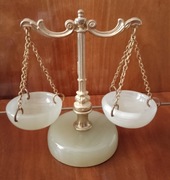 Vintage bibelot z naturalnego onyksu  miseczki na pieprz i sól lata 70te