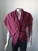 Chusta arafatka różowo-czarna 104x104 cm