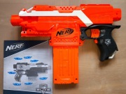 NERF Stryfe karabin elektryczny na strzałki z dużym magazynkiem Hasbro 