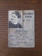 Stara legitymacja szkolna 1957 r