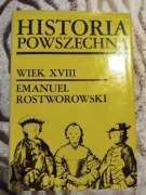 Historia powszechna wiek XVlll , E. Rostworowski 