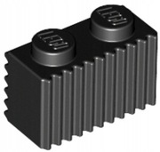 LEGO 2877 287726 Klocek 1x2 Czarny 2szt