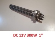 Grzałka wody na prąd stały DC 12 V 300 W 1"