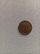 Moneta 5 groszy rok 20 8 z błędem menniczym 