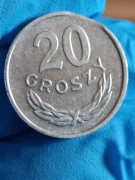 Sprzedam monetę 20 groszy 1965 rok odkrój blachy