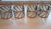 Metalowe koszyczki do szklanek 