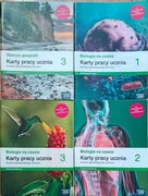 Biologia Karty pracy ucznia 1,2,3 + OBLICZA GEOGRAFII karty pracy ucznia3