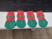 Świąteczne skarpetki dla małego psa rozmiar xs