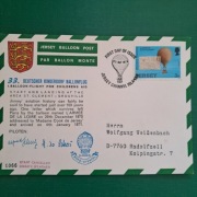 Mongolia  Poczta balonowa  Pocztówka  1973